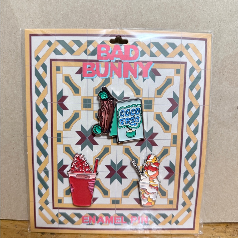 Colorful Enamel Pin Trio
